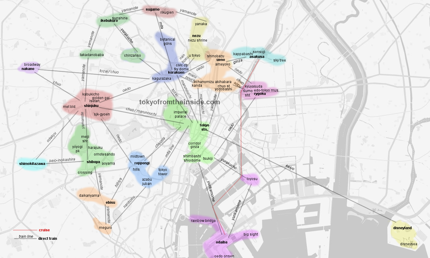 The Ultimate Tokyo Itinerary Planning Guide Zonal Map Ideal Times